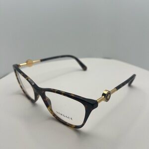 Versace Women's Glasses in Tortoise and Gold
